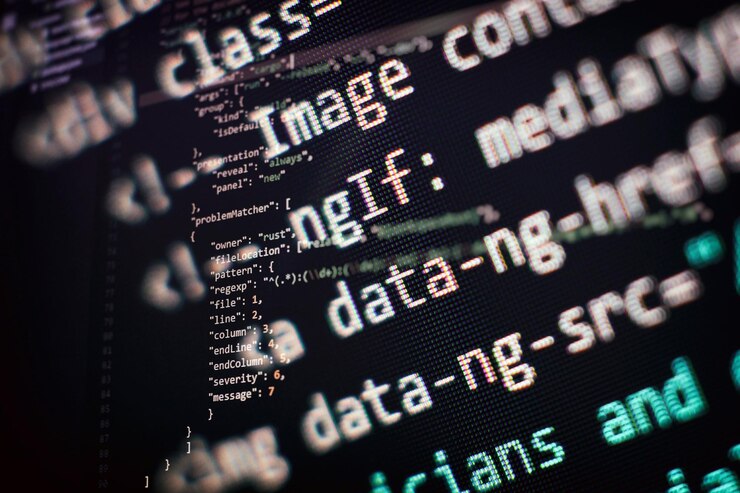 Foto negocio de ti código python pantalla de computadora concepto de diseño de aplicaciones móviles