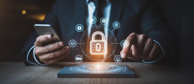 negocios que trabajan con la protección de datos Seguridad cibernética Privacidad Negocios Tecnología de Internet Ui