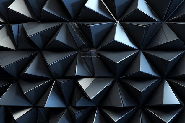Negro y blanco de superficie con múltiples triángulos