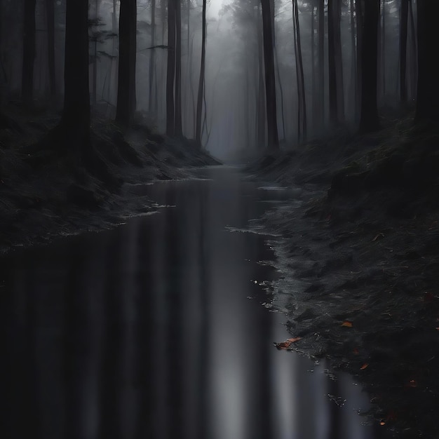 Negro oscuro y gris borroso gradiente naturaleza fondo tiene un poco de luz sombra abstracta