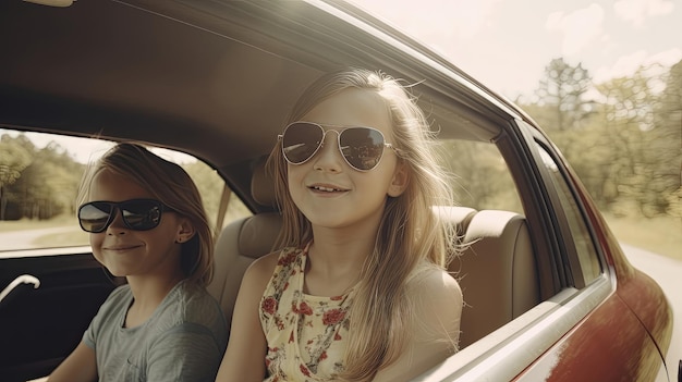 Nehmen Sie Ihre Mutter mit auf einen Roadtrip, um Freunde und Familie zu besuchen, schaffen Sie Erinnerungen und stärken Sie Ihre Beziehungen. Generiert durch KI