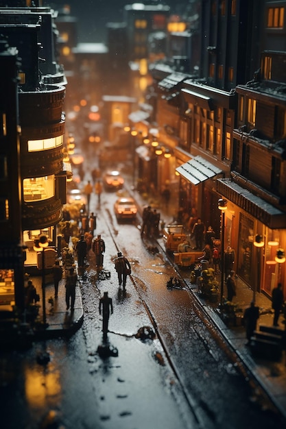 Neigungsverschiebung anamorphe analoge Fotografie von Blade Runner 2049