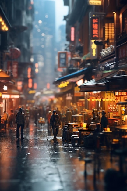 Neigungsverschiebung anamorphe analoge Fotografie von Blade Runner 2049