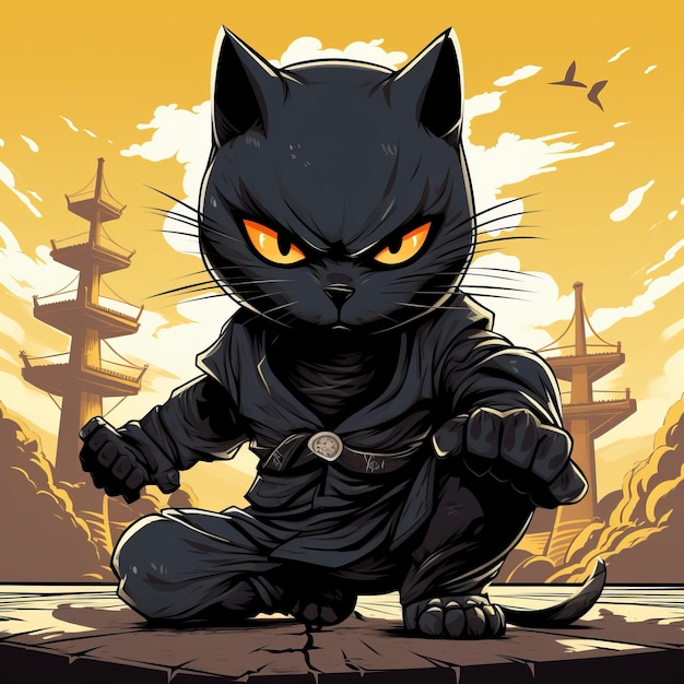 Neko Ninja Las aventuras furtivas del gato negro