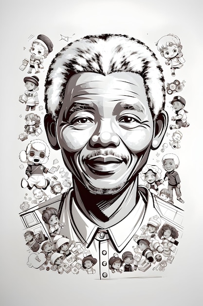 Foto nelson mandela líder sudafricano activista contra el apartheid robben island efecto mandela nelson