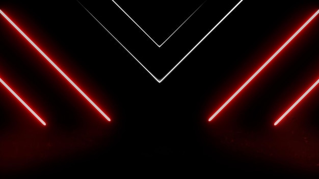 Neon abstrakter Hintergrund 3D-Rendering abstrakter bunter Kreis Neonlichter Hintergrund