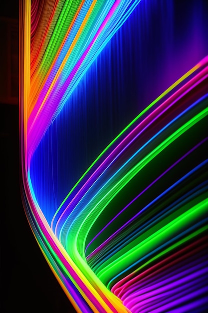 Neon Background Ai Gerar