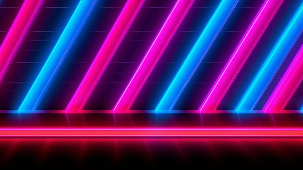 Neon Background com Neon Stripes AI gerado