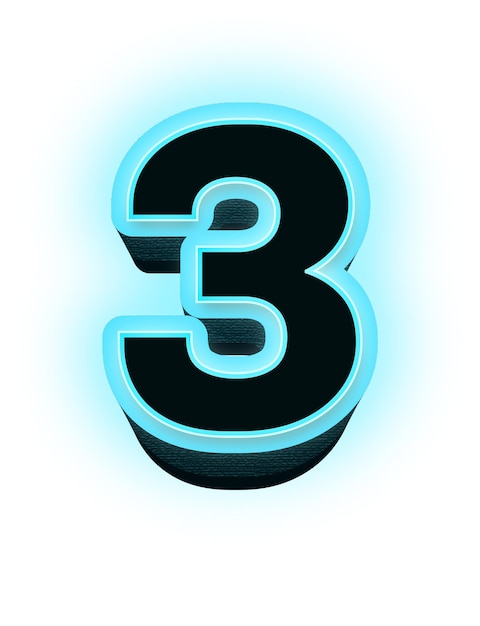 Neon-Buchstaben des Alphabets