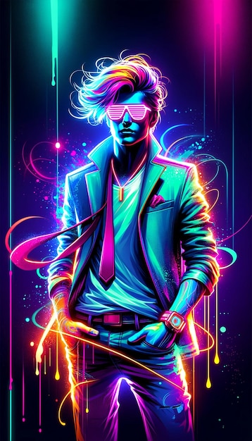 Neon-Cyberpunk-Modeikone