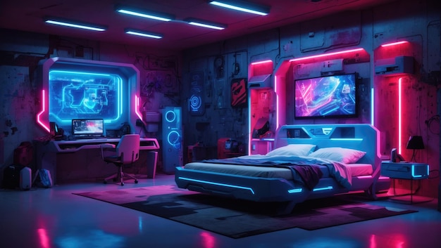 Neon Dreams Das Cyberpunk-Heiligtum des Edge Runner