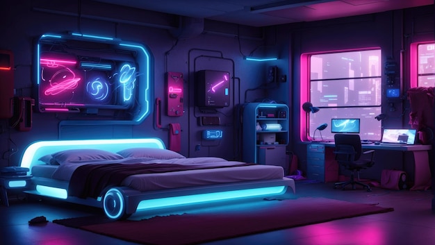 Neon Dreams Das Cyberpunk-Heiligtum des Edge Runner