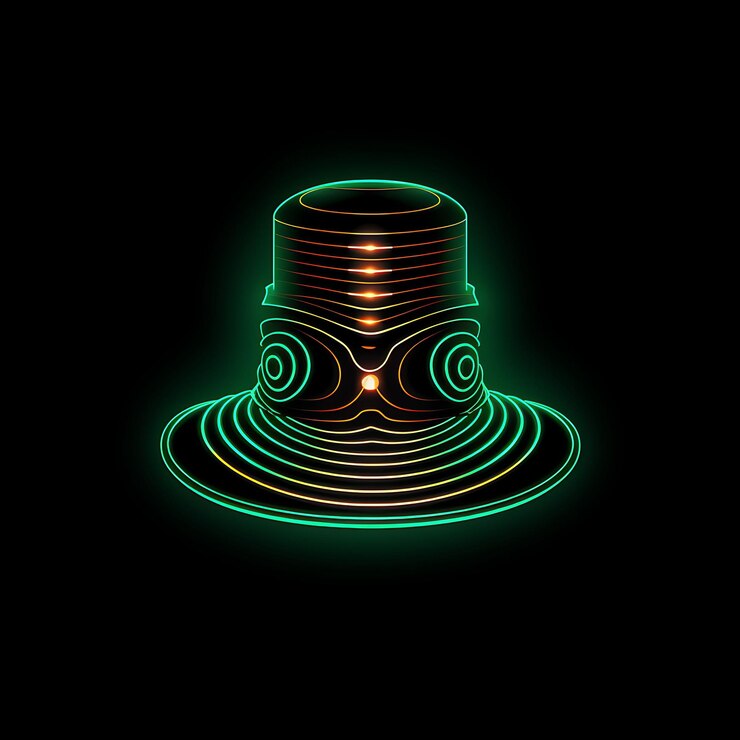 Foto neon dreams revela el espectro ecléctico de la brillantez del arte de la línea