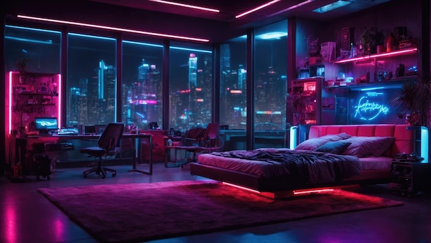 Neon Dreams El santuario Cyberpunk del Edge Runner