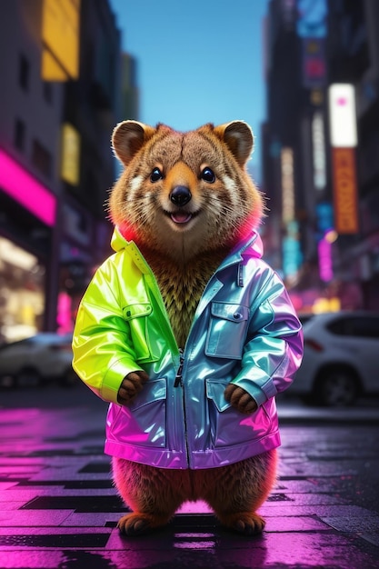 Neon Dreamscape Das surreale Werbeabenteuer von Quokka