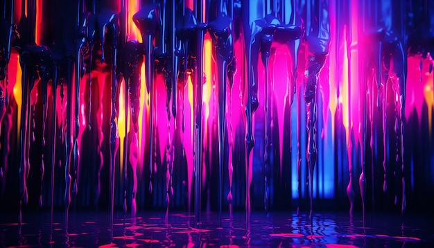 Neon drippy fundo abstrato 8k papel de parede de qualidade