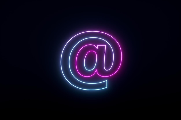 Neon-E-Mail-Adresse