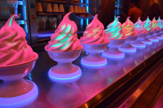 Neon-Geschmack Flicker Eiscreme Spaß