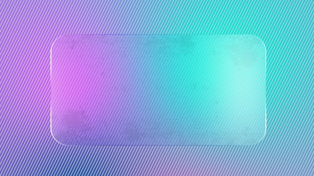 Foto neon-gradient abstrakter hintergrund lila-blaue farbe mit rechteckiger form hochwertiges foto