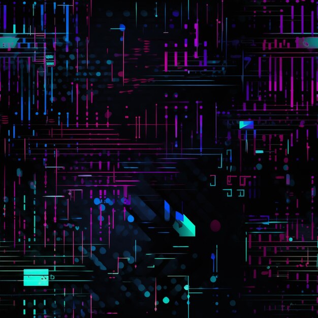 Neon Lights Network gerada pela IA