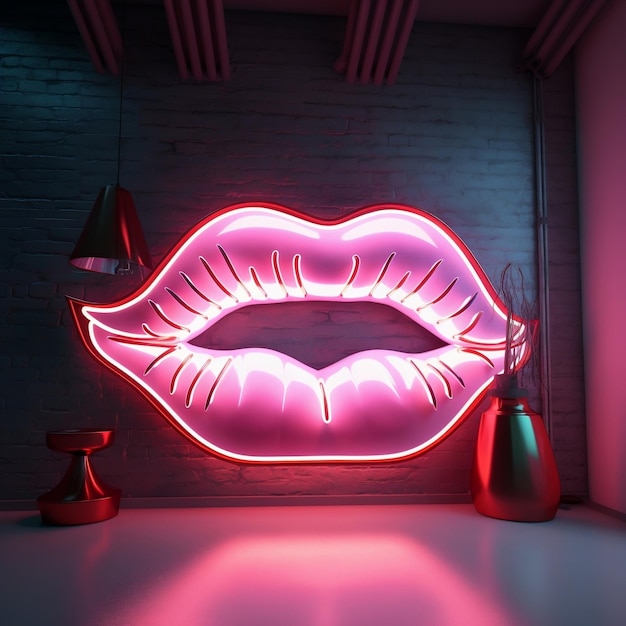 Neon Lips assina IA generativa