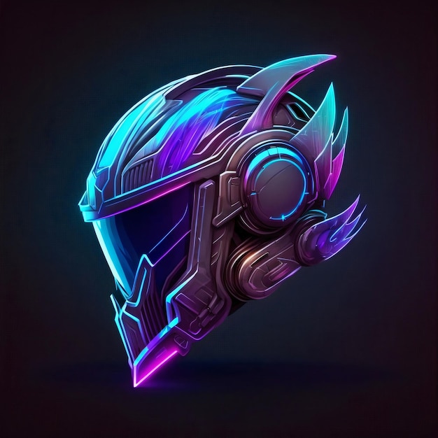 Neon-Motorradhelm