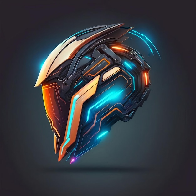 Neon-Motorradhelm