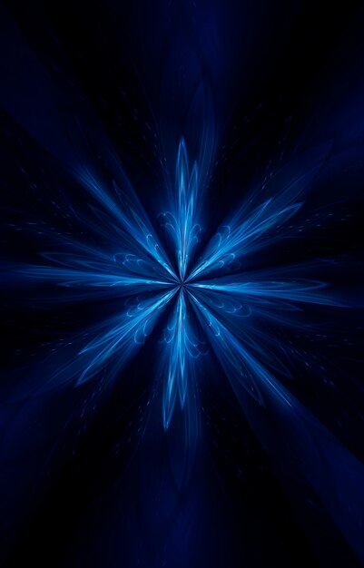 Neón oscuro azul abstracto