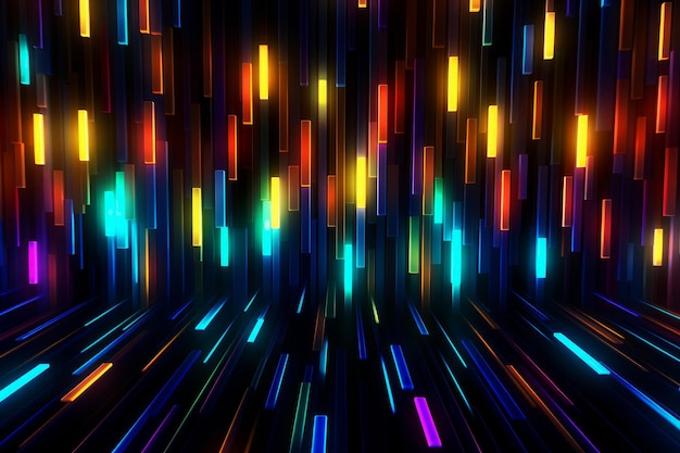 Neon-Pixel-Symphonie-RGB-Gemäldefoto