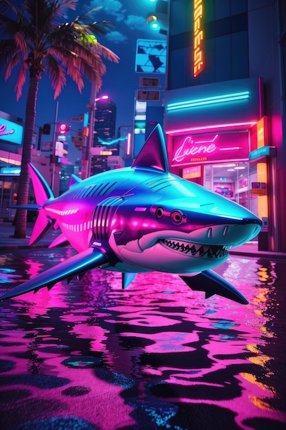 Neon Shark Odyssey Ein surreales 80er-Jahre-Comeback