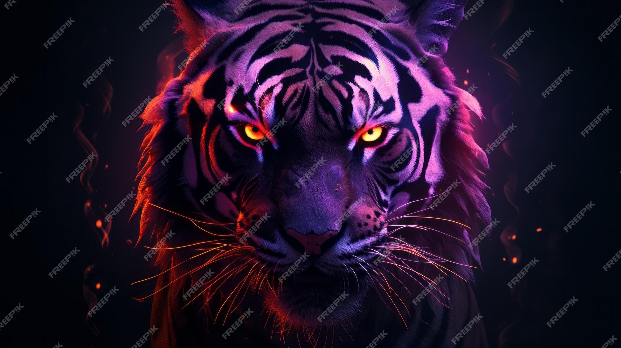 Foto Trabalhos de arte 3d Tiger