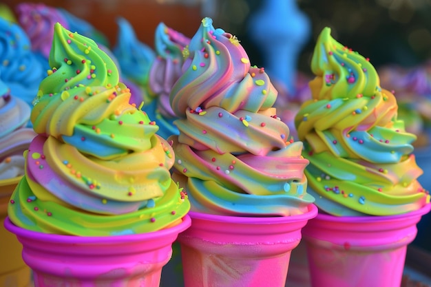 Neon Sweet hace girar el helado.