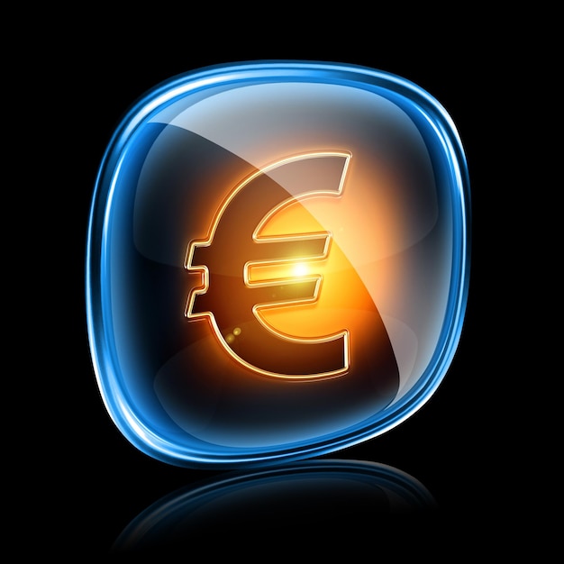 Neon-Symbol für den Euro