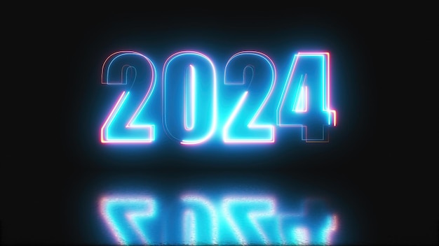 Neon-Text computergeneriert d render