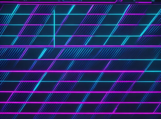 Foto neon-verzerrungen abstract glitch-hintergrund mit verzerrtem rastermuster