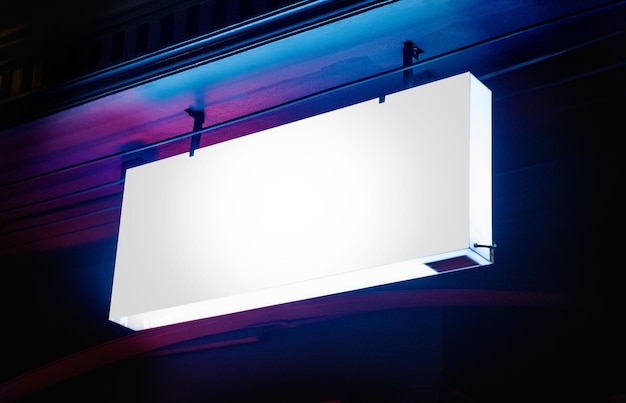 Neon-Zeichen-Mockup png durchsichtig