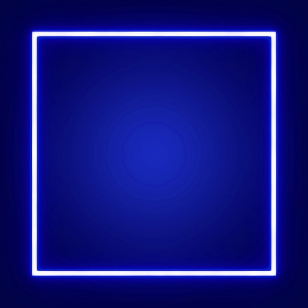 Neonblau, Quadratlicht, Hintergrundlicht, Kopierraum