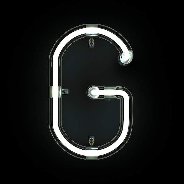 Neonlicht Alphabet G