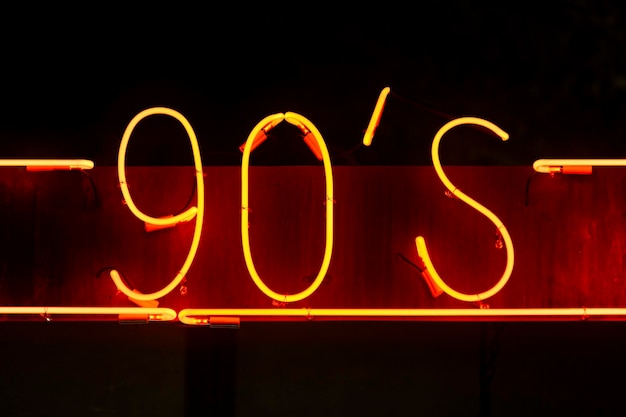 Neonlicht der 90er