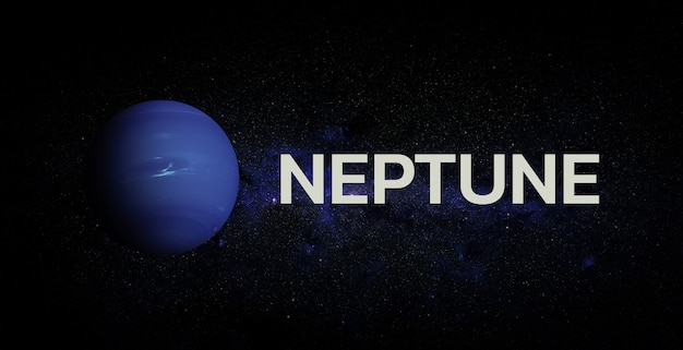 Neptun auf Raumhintergrund. Elemente dieses Bildes von der NASA geliefert.