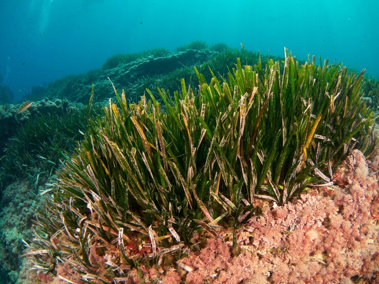 Neptungras-Prärie Posidonia Oceanica im Mittelmeer