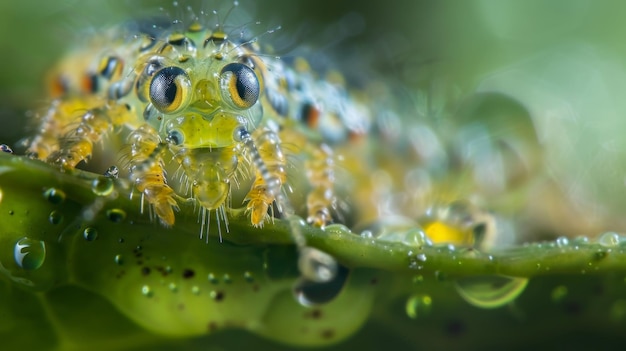 Nesta imagem, uma larva parasitária pode ser vista a emergir do corpo do seu hospedeiro pronta para começar a sua