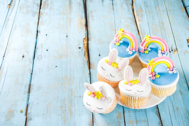 Nette hausgemachte Ostern Cupcakes