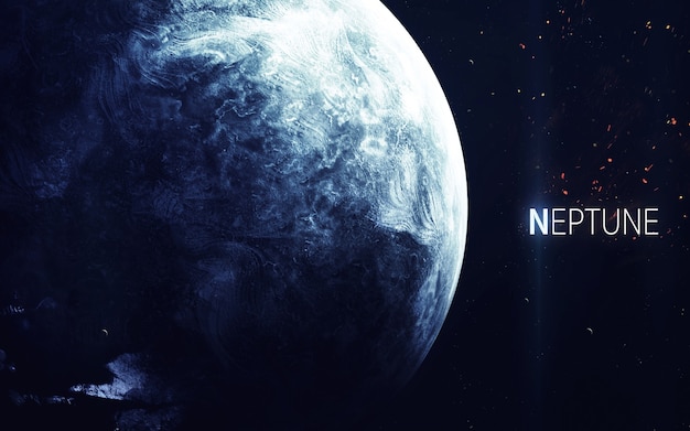Netuno - bela arte em alta resolução apresenta o planeta do sistema solar