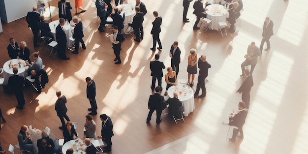 Networking de eventos corporativos en un entorno elegante