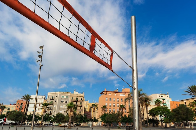 Netz für Beachvolleyball