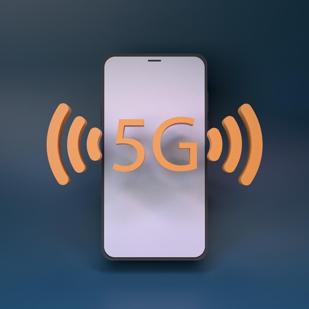 Foto netzwerksymbol 5g 3d rendern