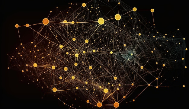 Netzwerkverbindungspunkte und -linien Plexus Big Data Hintergrund