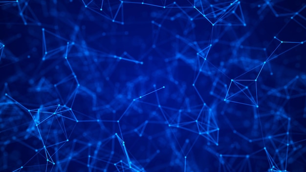 Netzwerkverbindungsstruktur Abstract digitaler Hintergrund Wissenschaftlicher Hintergrund Big Data digitaler Hintergrund 3D-Rendering