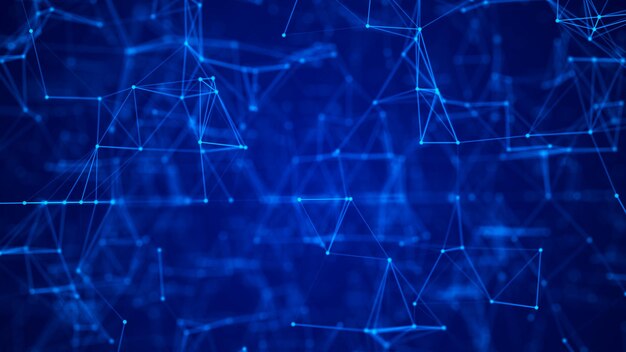 Netzwerkverbindungsstruktur Abstract digitaler Hintergrund Wissenschaftlicher Hintergrund Big Data digitaler Hintergrund 3D-Rendering
